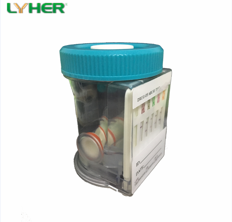 Multi_Drug One Step Multi_Line 2_15 Drug Screen Test Panel With Integrated Cup Rapid Test Diagnostic Kit Accurate CE Mark